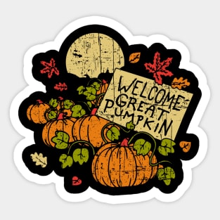 Vintage Great Pumpkin Sticker